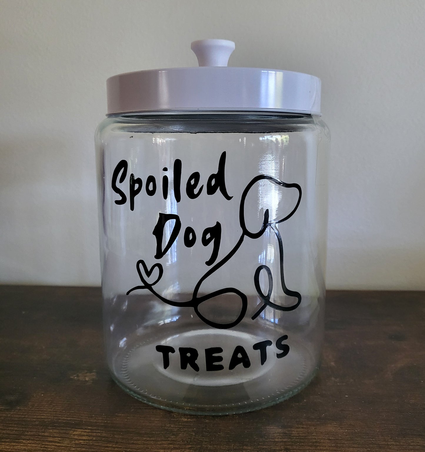 Treat Jar-"Spoiled dog treats"