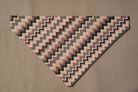 Zig Zag Pink Collar Bandana